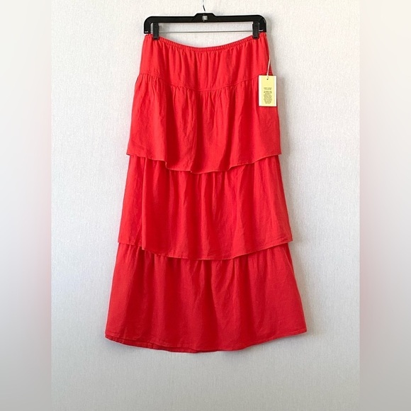 Aritzia Wilfred Century Linen Tiered Skirt - Picture 4 of 10